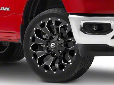 Fuel Wheels Assault Gloss Black Milled 6-Lug Wheel; 22x10; -18mm Offset (19-25 RAM 1500)
