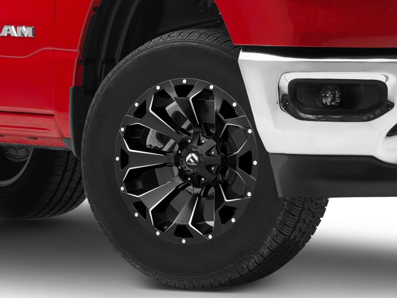 Fuel Wheels RAM 1500 Assault Matte Black Milled 6Lug Wheel; 18x9