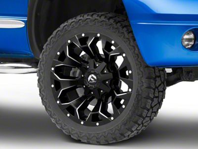 Fuel Wheels Assault Matte Black Milled 8-Lug Wheel; 22x12; -44mm Offset (06-08 RAM 1500 Mega Cab)