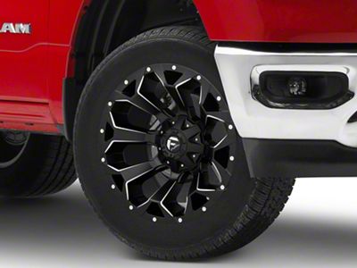 Fuel Wheels Assault Satin Black Milled 6-Lug Wheel; 20x10; -22mm Offset (19-24 RAM 1500)