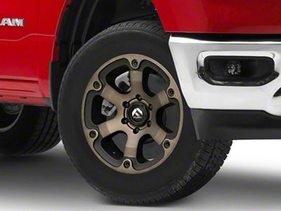 Fuel Wheels Beast Matte Black Double Dark Tint 6-Lug Wheel; 18x9; 19mm Offset (19-24 RAM 1500)