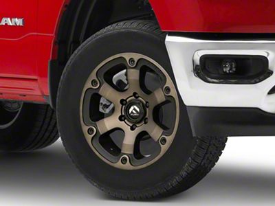 Fuel Wheels Beast Matte Black Double Dark Tint 6-Lug Wheel; 18x9; 19mm Offset (19-25 RAM 1500)