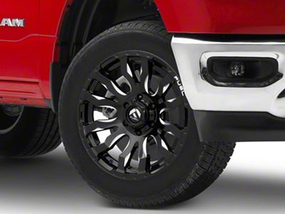 Fuel Wheels Blitz Gloss Black Milled 6-Lug Wheel; 20x9; 1mm Offset (19-24 RAM 1500)