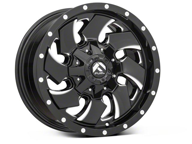 Fuel Wheels Cleaver Gloss Black Milled 6-Lug Wheel; 22x12; -44mm Offset (19-24 RAM 1500)