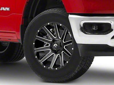Fuel Wheels Contra Gloss Black Milled 6-Lug Wheel; 18x9; -12mm Offset (19-25 RAM 1500)