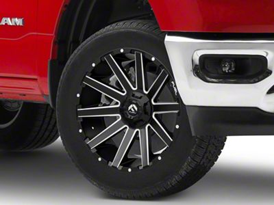 Fuel Wheels Contra Matte Black Milled 6-Lug Wheel; 20x9; 19mm Offset (19-25 RAM 1500)