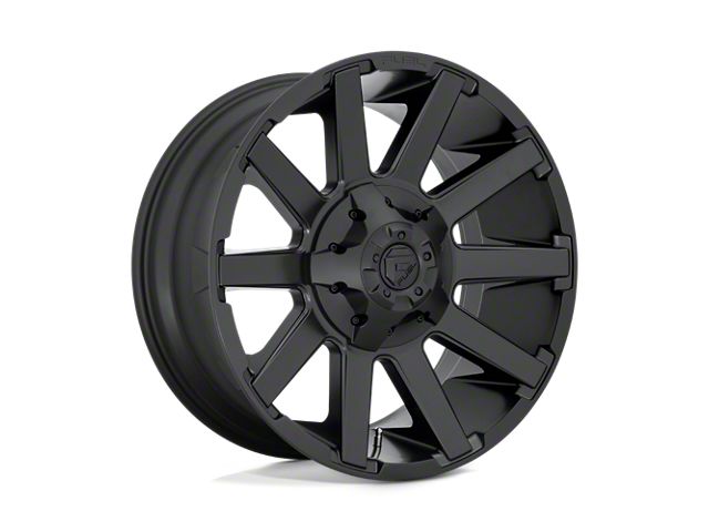 Fuel Wheels Contra Satin Black 8-Lug Wheel; 20x9; 1mm Offset (06-08 RAM 1500 Mega Cab)