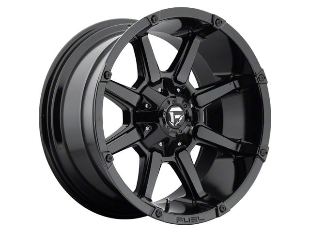 Fuel Wheels Coupler Gloss Black 8-Lug Wheel; 20x10; -12mm Offset (06-08 RAM 1500 Mega Cab)