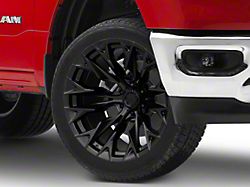 Fuel Wheels Flame Blackout 6-Lug Wheel; 22x10; -18mm Offset (19-26 RAM 1500)