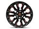 Fuel Wheels Flame Gloss Black Milled with Red Accents 6-Lug Wheel; 20x9; 20mm Offset (19-24 RAM 1500)