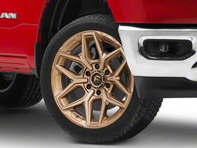 Fuel Wheels Flux Platinum Bronze 6-Lug Wheel; 22x10; -18mm Offset (19-25 RAM 1500)