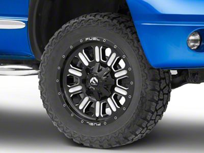 Fuel Wheels Hammer Gloss Black Milled 8-Lug Wheel; 20x10; -18mm Offset (06-08 RAM 1500 Mega Cab)