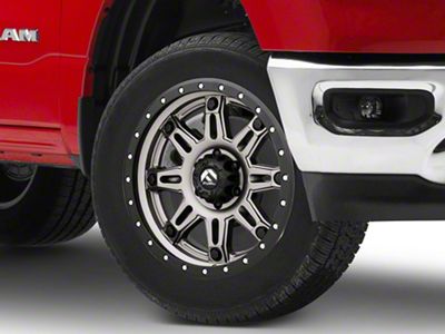 Fuel Wheels Hostage III Matte Anthracite with Black Ring 6-Lug Wheel; 20x9; 1mm Offset (19-25 RAM 1500)