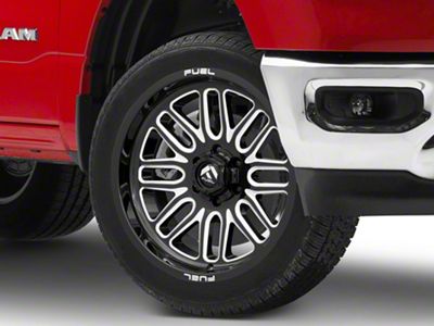 Fuel Wheels Ignite Gloss Black Milled 6-Lug Wheel; 22x10; -18mm Offset (19-25 RAM 1500)