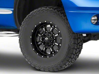 Fuel Wheels Krank Matte Black Milled 8-Lug Wheel; 17x9; -12mm Offset (06-08 RAM 1500 Mega Cab)