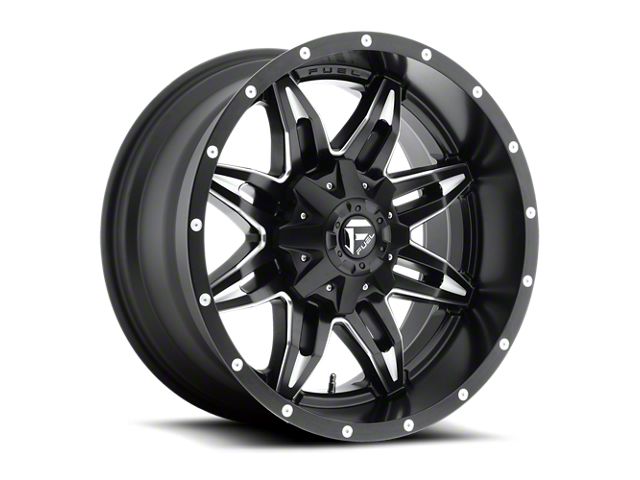 Fuel Wheels Lethal Matte Black Milled 8-Lug Wheel; 20x9; 1mm Offset (06-08 RAM 1500 Mega Cab)