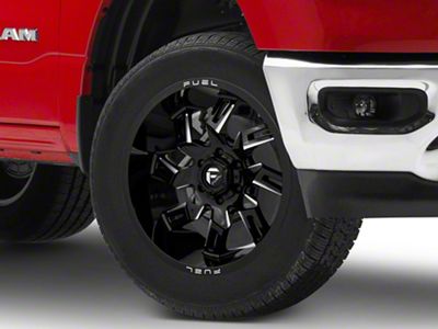 Fuel Wheels Lockdown Gloss Black Milled 6-Lug Wheel; 20x10; -18mm Offset (19-24 RAM 1500)