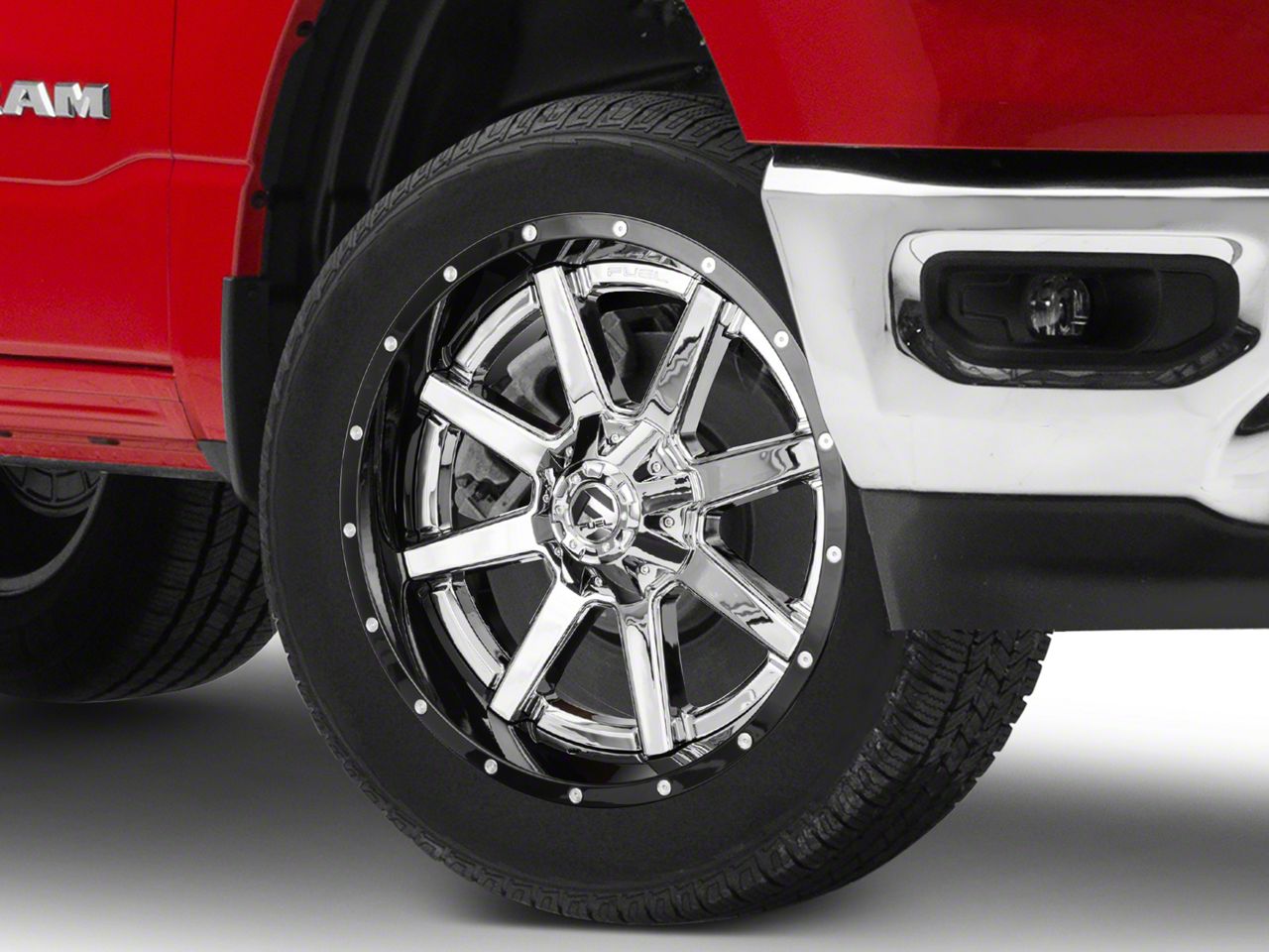 Fuel Wheels RAM 1500 Maverick Chrome with Gloss Black Lip 6Lug Wheel
