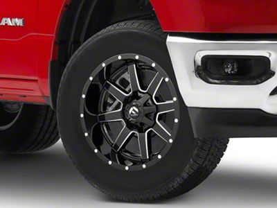 Fuel Wheels Maverick Gloss Black Milled 6-Lug Wheel; 18x9; 13mm Offset (19-24 RAM 1500)