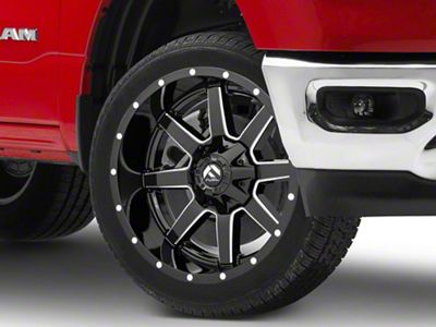 Fuel Wheels Maverick Gloss Black Milled 6-Lug Wheel; 22x9.5; 20mm Offset (19-25 RAM 1500)