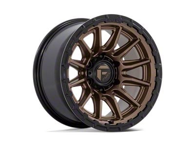 Fuel Wheels Piston Matte Bronze with Gloss Black Lip 6-Lug Wheel; 22x10; -18mm Offset (19-24 RAM 1500)