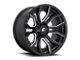 Fuel Wheels Rage Gloss Black Milled 5-Lug Wheel; 20x9; 1mm Offset (09-18 RAM 1500)
