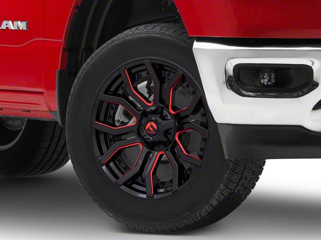 Fuel Wheels Rage Gloss Black Red Tinted 6-Lug Wheel; 20x9; 1mm Offset (19-24 RAM 1500)