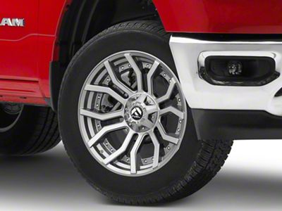 Fuel Wheels Rage Platinum Brushed Gunmetal 6-Lug Wheel; 20x10; -18mm Offset (19-25 RAM 1500)