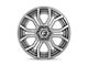 Fuel Wheels Rage Platinum Brushed Gunmetal with Tinted Clear 5-Lug Wheel; 20x10; -18mm Offset (02-08 RAM 1500, Excluding Mega Cab)