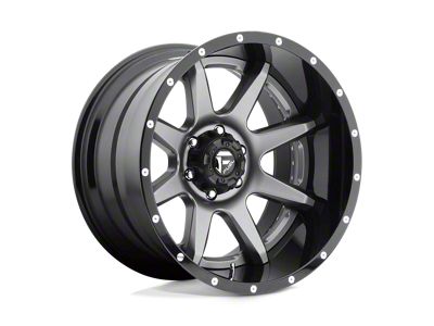 Fuel Wheels Rampage Matte Gunmetal with Black Lip 6-Lug Wheel; 22x12; -44mm Offset (19-25 RAM 1500)