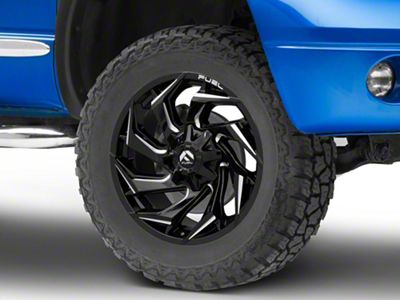 Fuel Wheels Reaction Gloss Black Milled 8-Lug Wheel; 20x10; -18mm Offset (06-08 RAM 1500 Mega Cab)