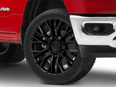 Fuel Wheels Rebar Blackout 6-Lug Wheel; 22x12; -44mm Offset (19-25 RAM 1500)