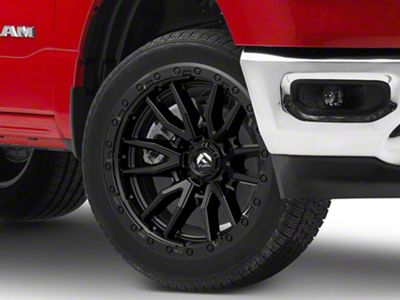 Fuel Wheels Rebel Matte Black 6-Lug Wheel; 22x10; -13mm Offset (19-24 RAM 1500)