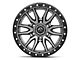 Fuel Wheels Rebel Matte Gunmetal with Black Bead Ring 6-Lug Wheel; 22x10; -13mm Offset (19-24 RAM 1500)