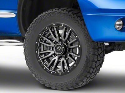 Fuel Wheels Rebel Matte Gunmetal 8-Lug Wheel; 20x9; 1mm Offset (06-08 RAM 1500 Mega Cab)
