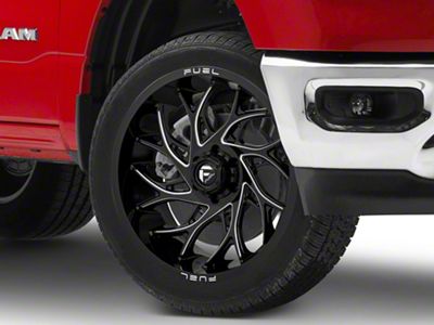 Fuel Wheels Runner Gloss Black Milled 6-Lug Wheel; 24x11; 0mm Offset (19-25 RAM 1500)