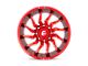 Fuel Wheels Saber Candy Red Milled 8-Lug Wheel; 20x9; 1mm Offset (06-08 RAM 1500 Mega Cab)