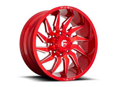 Fuel Wheels Saber Candy Red Milled 8-Lug Wheel; 20x9; 20mm Offset (06-08 RAM 1500 Mega Cab)