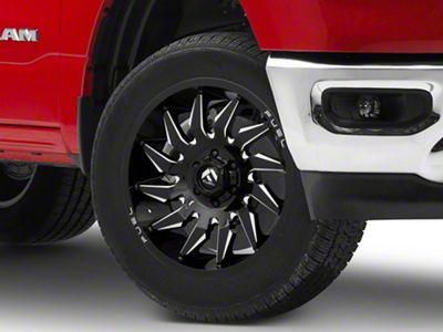 Fuel Wheels Saber Gloss Black Milled 6-Lug Wheel; 20x9; 1mm Offset (19-25 RAM 1500)