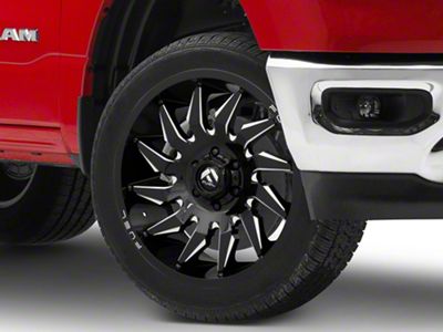 Fuel Wheels Saber Gloss Black Milled 6-Lug Wheel; 22x12; -44mm Offset (19-25 RAM 1500)