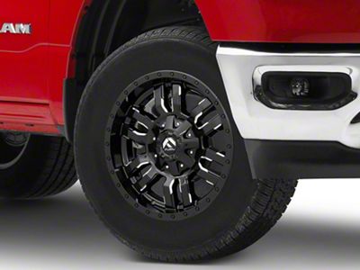 Fuel Wheels Sledge Gloss Black Milled 6-Lug Wheel; 18x9; 19mm Offset (19-25 RAM 1500)