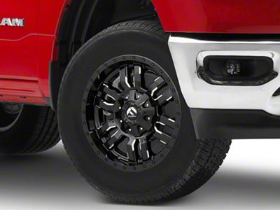 Fuel Wheels Sledge Gloss Black Milled 6-Lug Wheel; 18x9; 19mm Offset (19-24 RAM 1500)