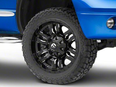 Fuel Wheels Sledge Gloss Black Milled 8-Lug Wheel; 22x10; -18mm Offset (06-08 RAM 1500 Mega Cab)
