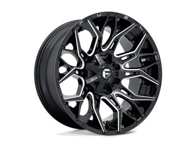 Fuel Wheels Sledge Gloss Black Milled 8-Lug Wheel; 26x14; -75mm Offset (06-08 RAM 1500 Mega Cab)