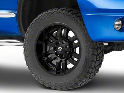Fuel Wheels Sledge Gloss and Matte Black 8-Lug Wheel; 20x10; -18mm Offset (06-08 RAM 1500 Mega Cab)