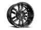 Fuel Wheels Sledge Matte Black Gloss Black Lip 6-Lug Wheel; 24x12; -44mm Offset (19-24 RAM 1500)