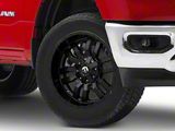 Fuel Wheels Sledge Matte Black with Gloss Black Lip 6-Lug Wheel; 20x12; -45mm Offset (19-26 RAM 1500)