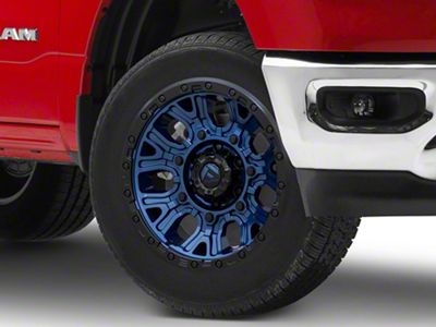 Fuel Wheels Traction Dark Blue with Black Ring 6-Lug Wheel; 20x10; -18mm Offset (19-25 RAM 1500)