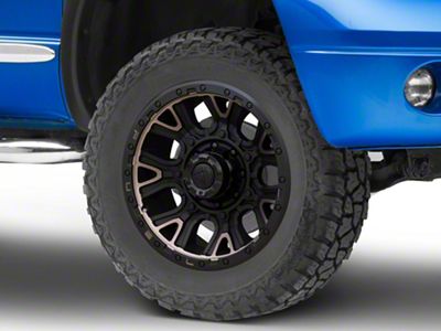 Fuel Wheels Traction Matte Black with Double Dark Tint 8-Lug Wheel; 20x10; -18mm Offset (06-08 RAM 1500 Mega Cab)