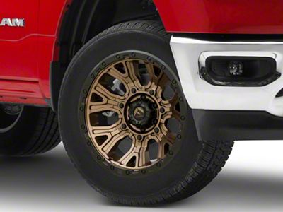 Fuel Wheels Traction Matte Bronze with Black Ring 6-Lug Wheel; 20x10; -18mm Offset (19-25 RAM 1500)
